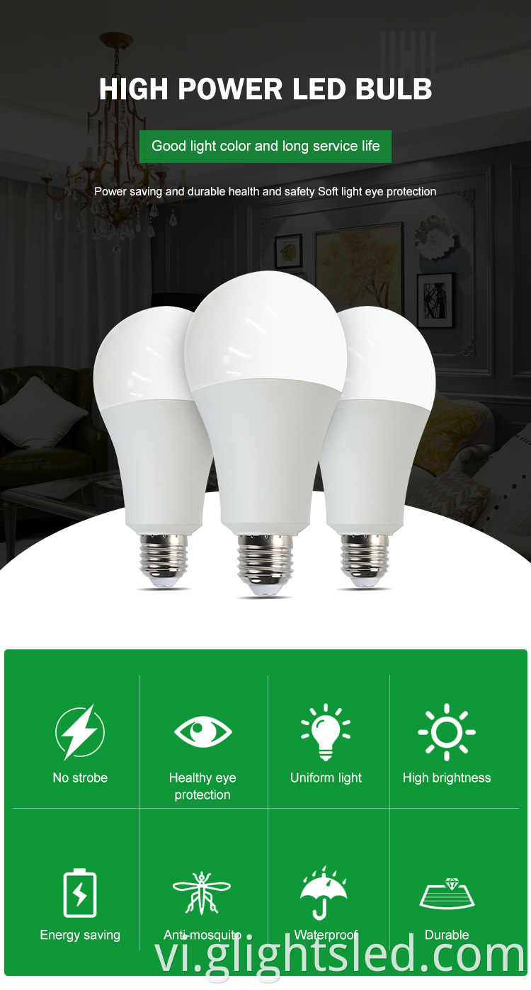 G-Lights High Lumen trong nhà Văn phòng Nhà 3w 5w 7w 9w 12w 15w 18w 24w Đèn Led Bulb